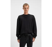 HUGO Camiseta en mezcla de algodón con estructura de rejilla - StyleNuwolo, 50534454 Negro XS