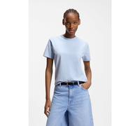 HUGO Camiseta en punto de algodón con logo caligrafiado bordado - StyleDamacia_7, 50561233 Celeste L