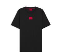 Hugo Camiseta Diragolino212 de punto de algodón con etiqueta con logo Negro M Hombre