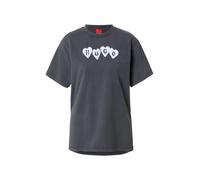 HUGO Camiseta gris claro / negro XL gris claro / negro