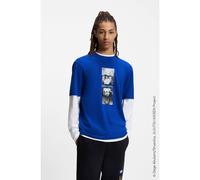 HUGO Camiseta HUGO x Jujutsu Kaisen con estampado de Saturo Gojo - StyleNuley_JJK, 50554841 Azul L