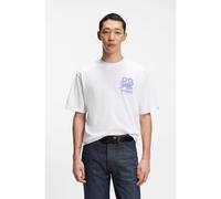HUGO Camiseta HUGO x RB relaxed fit con motivo de toro - StyleDelel_RB, 50564572 Blanco XS
