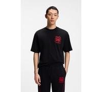 HUGO Camiseta HUGO x RB relaxed fit con motivo de toro - StyleDelel_RB, 50564572 Negro M