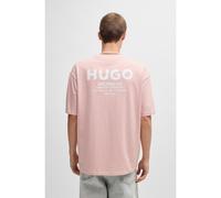 HUGO Camiseta loose fit para niños en algodón con ilustración de logo en la espalda - StyleNalono, 50509776 Rosa claro M