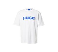 HUGO Camiseta 'Nalax' azul / blanco, Talla M