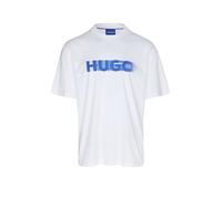 Hugo Camiseta Nalax All-Gender para Hombre con Logo Blurred, 110open White, XL