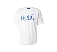 HUGO Camiseta 'Namerix' azul / blanco M azul / blanco