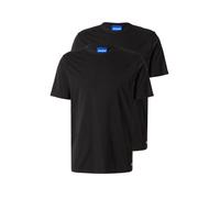 HUGO Camiseta 'Naolo' azul / negro / blanco L azul / negro / blanco