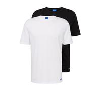 HUGO Camiseta 'Naolo' azul / negro / blanco M azul / negro / blanco