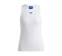 HUGO Top azul oscuro / negro / blanco, Talla L