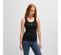 HUGO Top 'Datamia' negro / blanco, Talla XS