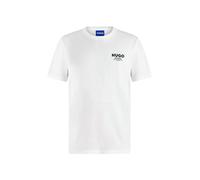 HUGO Camiseta regular fit de algodón con logo estampado - StyleNesptee, 50572740 Blanco XL