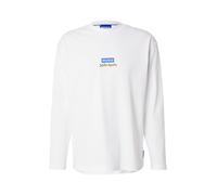 HUGO Camiseta 'Nichaboso' turquesa / negro / blanco S turquesa / negro / blanco