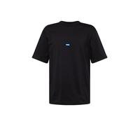HUGO Camiseta 'Nieros' azul claro / negro / blanco M azul claro / negro / blanco