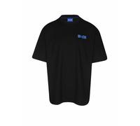 HUGO Camiseta 'Nilte' azul / negro L azul / negro
