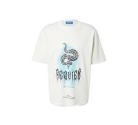 HUGO Camiseta 'Noctornix' azul pastel / negro / blanco S azul pastel / negro / blanco