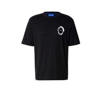 HUGO Camiseta 'Nofishix' negro / blanco XL negro / blanco