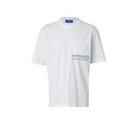 HUGO Camiseta 'Nogoste' navy / azul claro / amarillo claro / blanco XXL navy / azul claro / amarillo claro / blanco