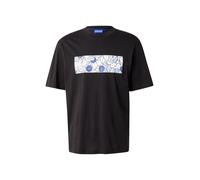 HUGO Camiseta 'Nurix' azul / azul claro / negro / blanco, Talla L