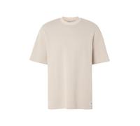 HUGO Camiseta de punto de algodón con parche de logo azul - StyleNuwaffle, 50534434 Beige claro M