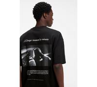 HUGO Camiseta oversize fit de algodón con detalles de la marca combinados - StyleDevrolo, 50568251 Negro XS