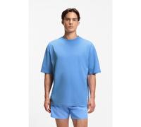 HUGO Camiseta oversize fit de algodón con estampado de logos repetidos - StyleTIKI T-SHIRT, 50561117 Azul S