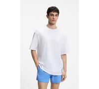 HUGO Camiseta oversize fit de algodón con estampado de logos repetidos - StyleTIKI T-SHIRT, 50561117 Blanco XXL