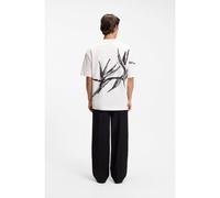 HUGO Camiseta oversize fit de algodón con llamativo logo estampado - StyleDariso, 50563445 Blanco L