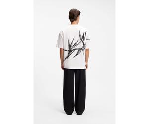 HUGO Camiseta oversize fit de algodón con llamativo logo estampado - StyleDariso, 50563445 Natural XL