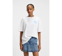 HUGO Camiseta oversize fit de algodón con logo de diseño - StyleOversize_tee_B_5, 50547957 Blanco XL