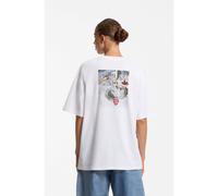 HUGO Camiseta oversize fit de punto de algodón con ilustración gráfica - StyleOversized Tee_B_18, 50574524 Blanco XS