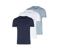 HUGO Camiseta, paquete de 3 unidades, varios colores azul | L