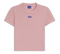 HUGO Camiseta slim fit de algodón elástico con insignia de logo - StyleBaby Tee_B, 50510749 Rosa claro L