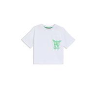 HUGO Camiseta para niños en algodón con ilustración de polilla - StyleG00340/10P04A, G00340 Blanco 126