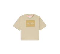 HUGO Camiseta para niños en algodón con logo de efecto aterciopelado - StyleG00440/24906A, G00440 Beige 126
