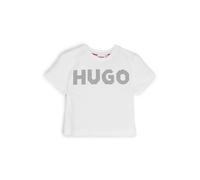 HUGO Camiseta para niños en algodón con logo tachonado - StyleG00204/10P04A, G00204 Blanco 102