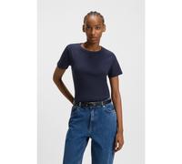 HUGO Camiseta regular fit con logo apilado bordado - StyleDeloris, 50512002 Azul oscuro L