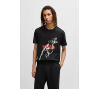 HUGO Camiseta regular fit de algodón con gráfico de animal - StyleDeyladec, 50530607 Negro XXL