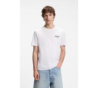 HUGO Camiseta regular fit de algodón con logo estampado - StyleNesptee, 50572740 Blanco M