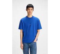 HUGO Camiseta regular fit de punto de algodón con parche de logotipo azul - StyleNieros, 50509991 Azul XL