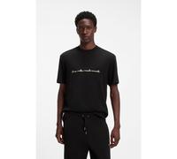 HUGO Camiseta relaxed fit con detalle de puntadas en zigzag - StyleDatrik, 50568123 Negro XS