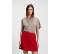 HUGO Camiseta relaxed fit de punto de algodón con monograma bordado - StyleVintage Tee_19, 50550901 Beige claro M