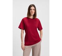 HUGO Camiseta relaxed fit de punto de algodón con monograma bordado - StyleVintage Tee_19, 50550901 Rojo S