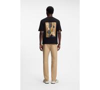 HUGO Camiseta relaxed fit en algodón con ilustración estampada - StyleDetzi, 50563795 Negro XL