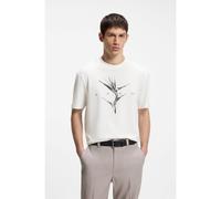 HUGO Camiseta relaxed fit en algodón con ilustración y logo - StyleDarise, 50563436 Natural L