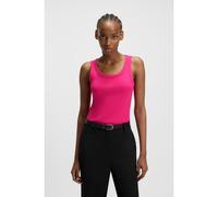 HUGO Camiseta sin mangas de algodón con logo apilado bordado - StyleDatamia, 50514489 Pink XXL