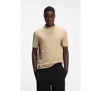 HUGO Camiseta slim fit de algodón elástico con cuello alto - StyleDimersom, 50542968 Beige XXL