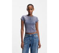 HUGO Camiseta slim fit de algodón elástico efecto lavado - StyleDispray_B, 50552813 Azul XL