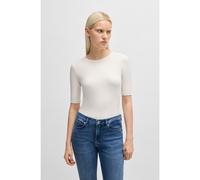 HUGO Camiseta slim fit de algodón, modal y elástico - StyleDarnelia, 50515019 Blanco L