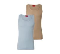 HUGO Camiseta térmica azul ahumado / brocado S azul ahumado / brocado